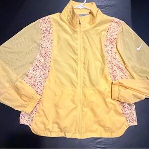 Nike Running women's yellow zip-up; EUC Sz S; $90